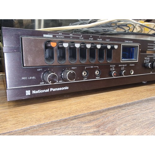 302 - Retro National Panasonic music centre model SG2080L - plug cut but PAT tested last month so should b... 