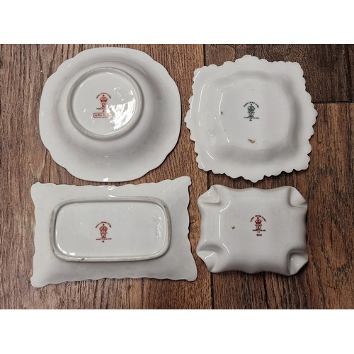 37 - 4 x assorted shape Royal Crown Derby dishes