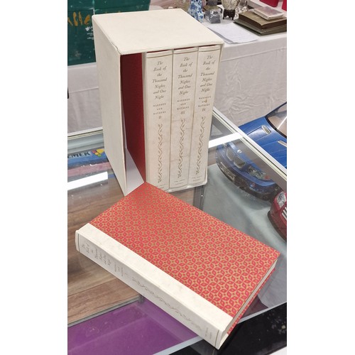 8 - 1980 Folio Society - The book of the thousand nights and one night (Mardrus and Mathers), 4 book box... 