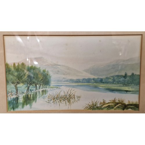 28 - 53 x 39.5 cm framed and mounted water colour painting, circa early 20th century, titled Battenthwait... 