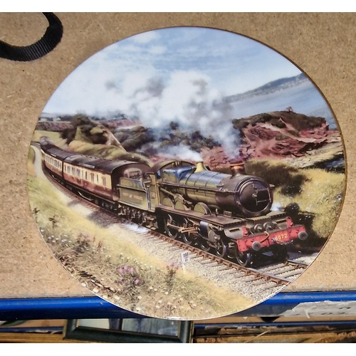 59 - 19.5 cm diameter Davenport Pottery for Bradex, Great western dreams collection ‘Tresco Abbey’ steam ... 