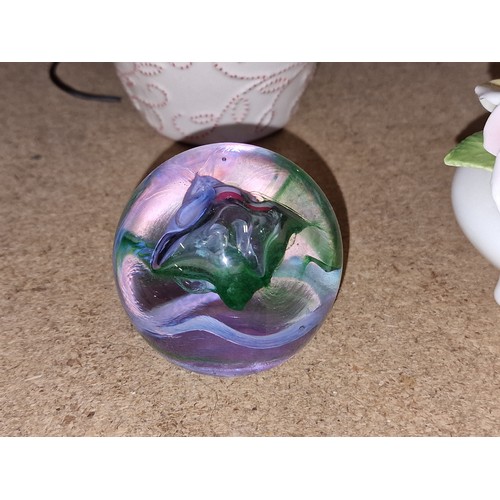 69 - Caithness moon crystal 2” diameter paper weight