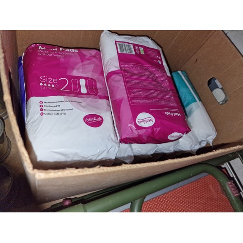 119 - 6 x new size 3, 3 x new size 2 and 1 x new pack of 20 regular maxi-pads