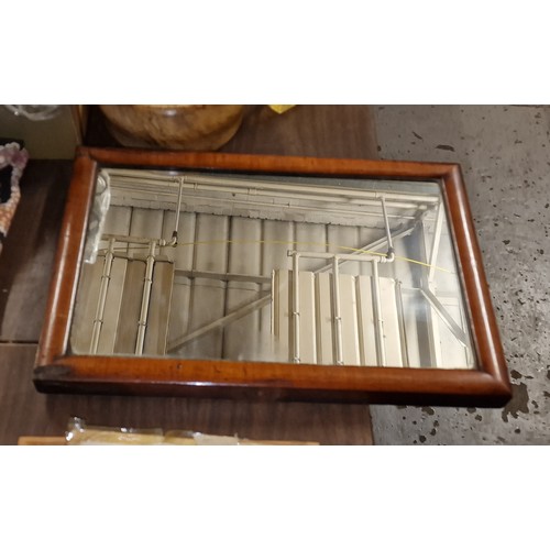 171 - Old 16 x 11” framed wall mirror