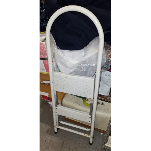 229 - Tubular framed 2 step ladder