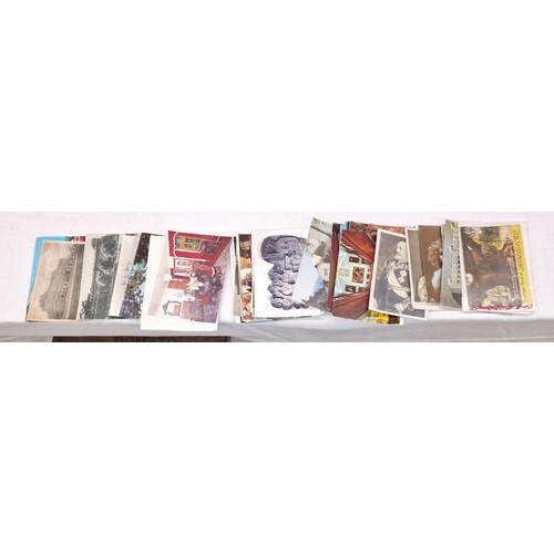 146 - 2 x turn of the century postcard albums and bundle of assorted loose postcards - large has 2 per pag... 