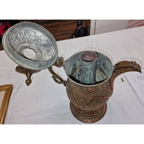 414 - Genuine Persian ornate samovar kettle