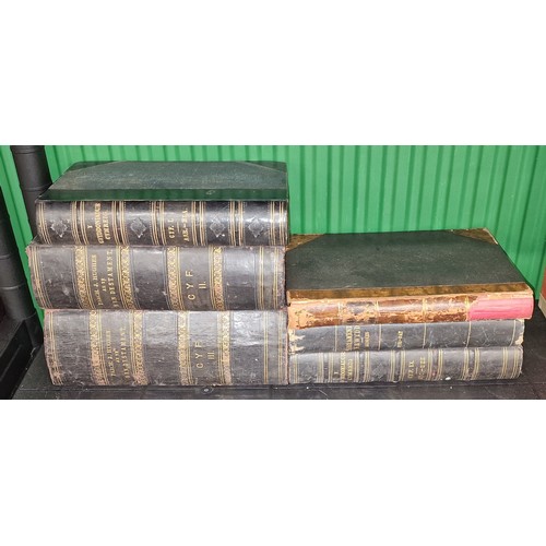 83 - Bundle of assorted 19th century leather bound Welsh language religious books in acceptable-good cond... 