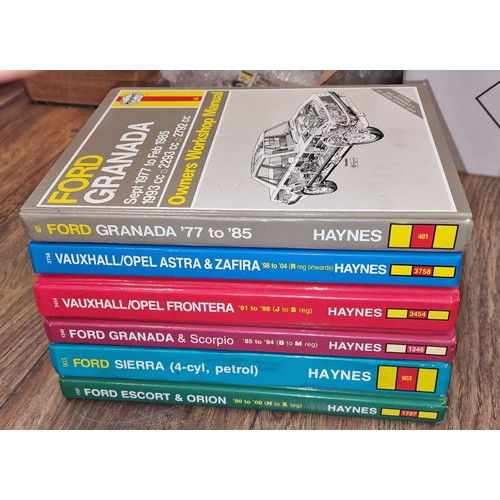 178 - Small collection of 1970/80's Ford and Vauxhall Haynes manuals - Sierra/Escort/Granada etc