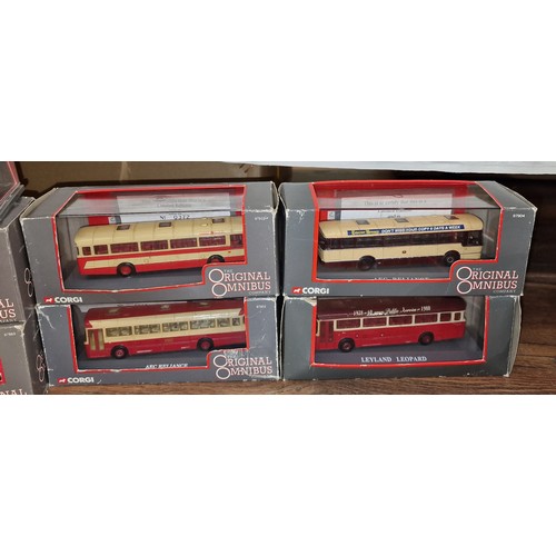 177 - 4 x boxed and cased Corgi original omnibus limited edition models