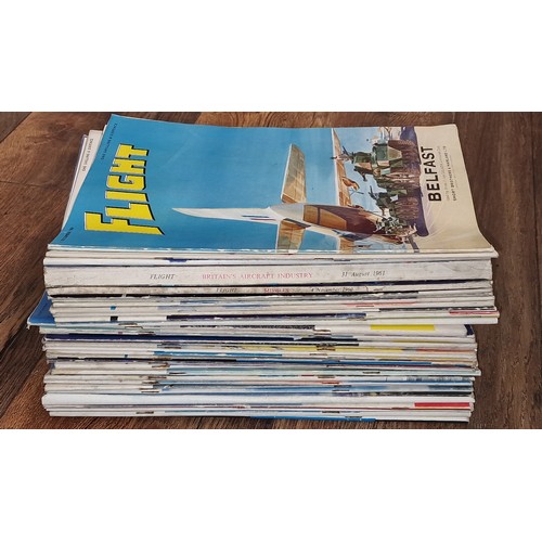 124 - Good bundle of early 1960's FLIGHT magazines