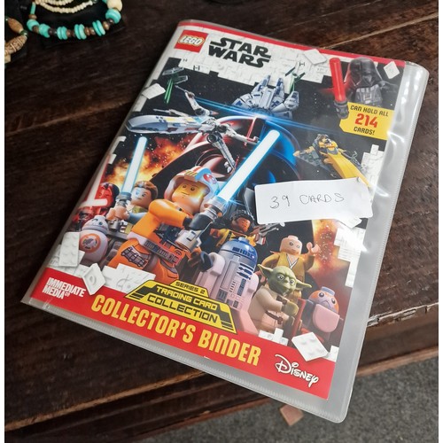 82 - Star Wars series 2 trading card binder with 39 x cards