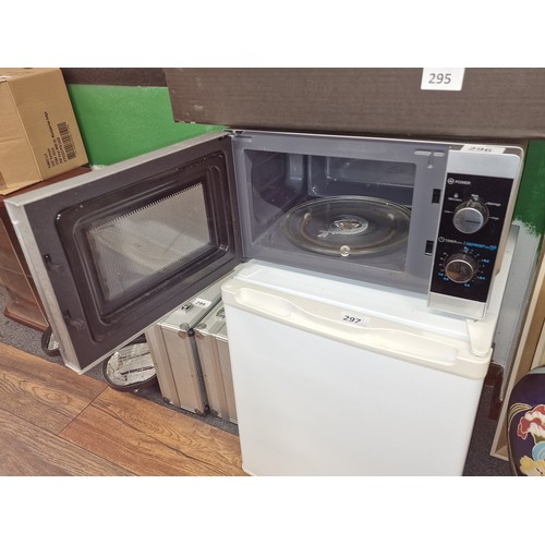 296 - Sharp silver 800 wt microwave