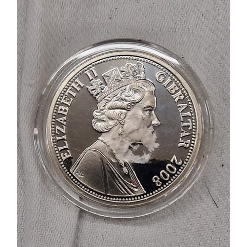 7 - 2008 Gibraltar 'Lest we forget' silver £5 coin