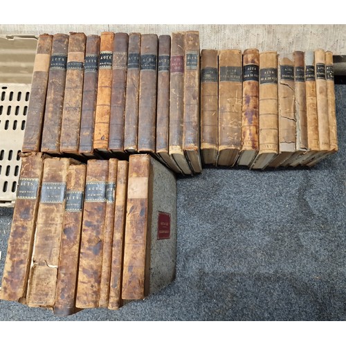 38 - Large collection of Victorian onwards leather bound barristers law books