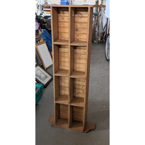 115 - 50 x 116 cm wooden wall mount display/storage rack