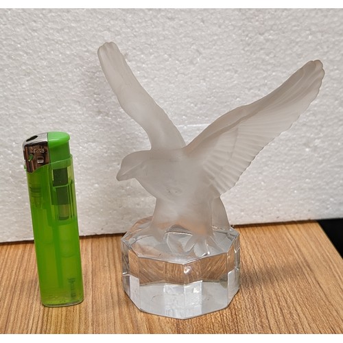 226 - Goebel frosted glass eagle paperweight