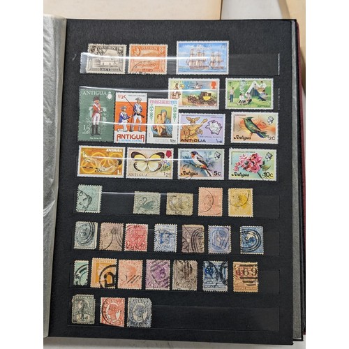 409 - 2 x vintage stamp albums with stamps - all pictured