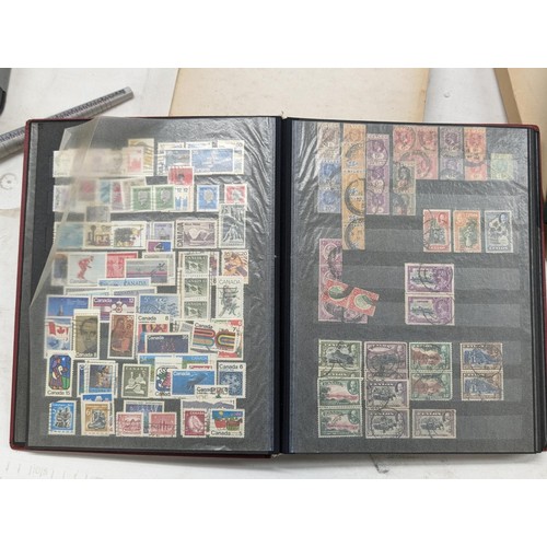 409 - 2 x vintage stamp albums with stamps - all pictured