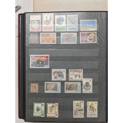 409 - 2 x vintage stamp albums with stamps - all pictured