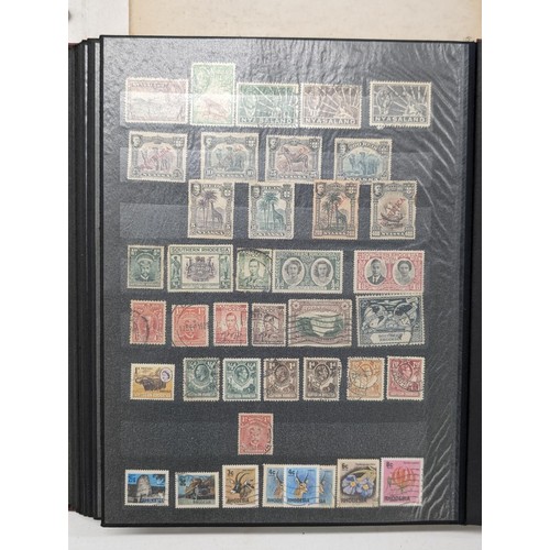 409 - 2 x vintage stamp albums with stamps - all pictured