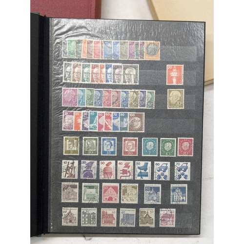 409 - 2 x vintage stamp albums with stamps - all pictured