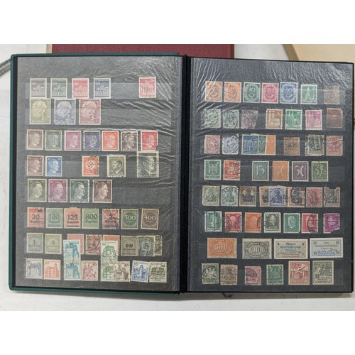 409 - 2 x vintage stamp albums with stamps - all pictured