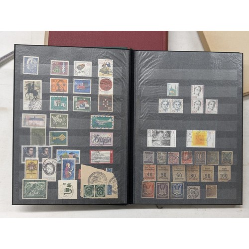 409 - 2 x vintage stamp albums with stamps - all pictured