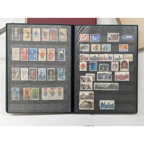 409 - 2 x vintage stamp albums with stamps - all pictured