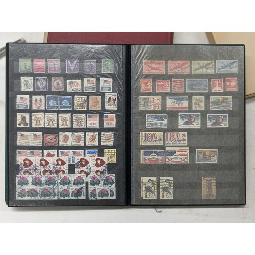 409 - 2 x vintage stamp albums with stamps - all pictured