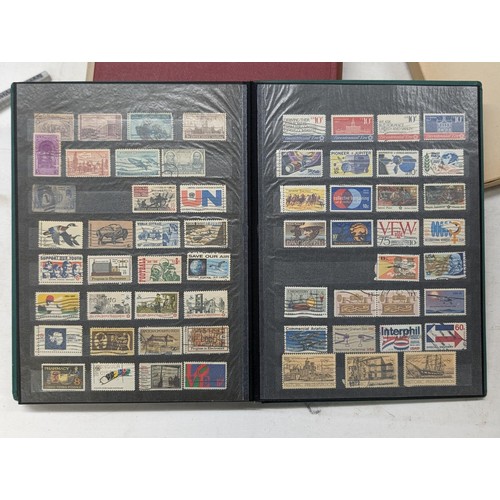 409 - 2 x vintage stamp albums with stamps - all pictured