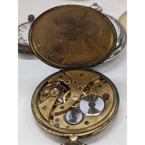 163 - 5 x assorted ladies and mens pocket watches for spare/repair