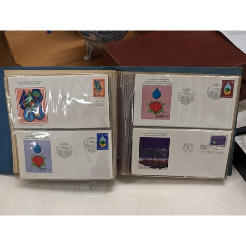 61 - United Nations commemorative first day cover collection album complete