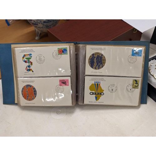 61 - United Nations commemorative first day cover collection album complete