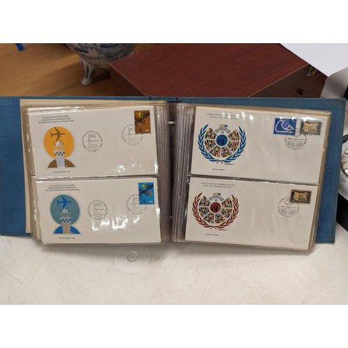 61 - United Nations commemorative first day cover collection album complete