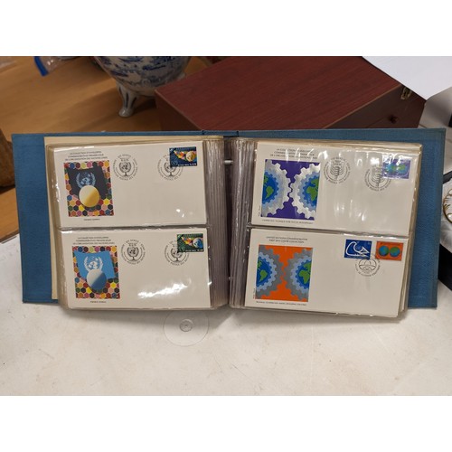 61 - United Nations commemorative first day cover collection album complete