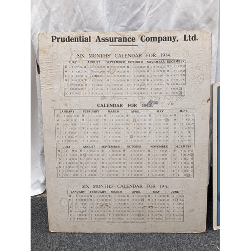 338 - 45 x 36 cm vintage Duckworth pictorial advertising board and 38 x 48 cm Prudential pictorial adverti... 