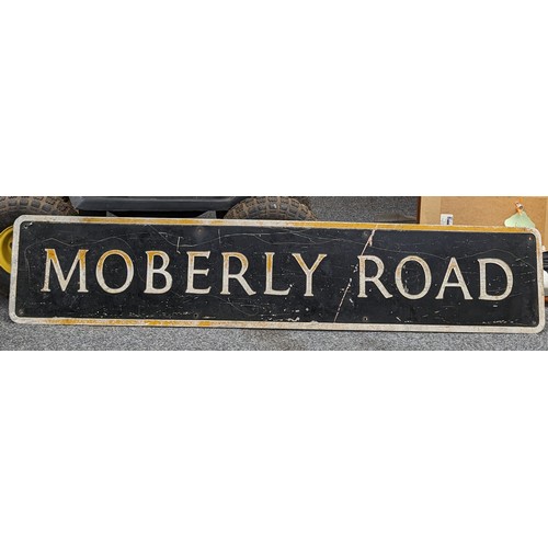 25 - 115 x 23.5 cm metal Moberley Road street sign