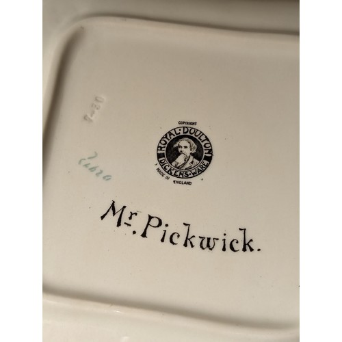 26 - 21 x 21 cm Royal Doulton Dickens ware Mr Pickwick dish