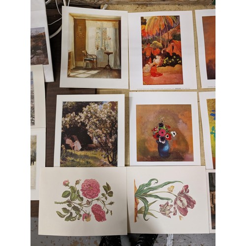 249 - Small bundle of assorted unframed prints after original well known artist paintings