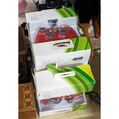 283 - 5 x boxed and unused X-360 gaming controllers