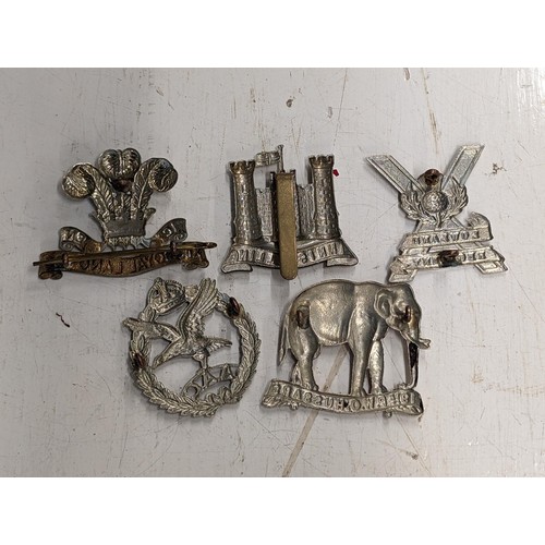 24 - 5 x assorted military cap badges