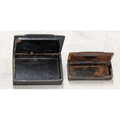 214 - 2 x vintage snuff boxes