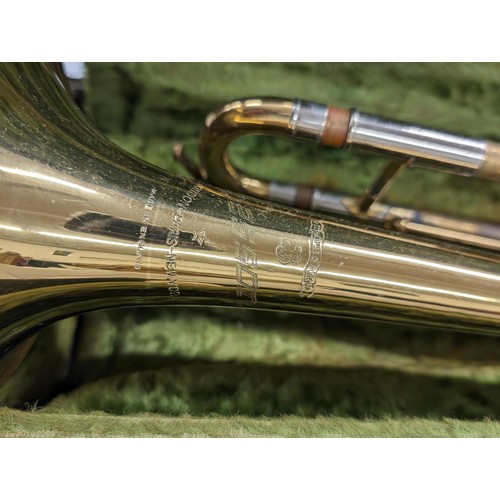 408 - Vintage Besson London trumpet in case