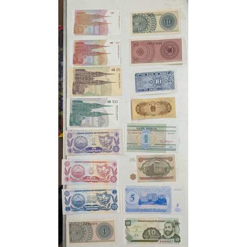 186 - 16 x assorted world bank notes