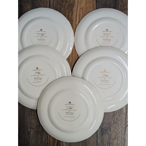 264 - Masons The heritage collection set of 5 x limited edition plates for Compton Woodhouse