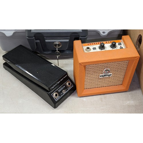 Daphon wahwah guitar pedal model DF2210 & Orange micro crush mini