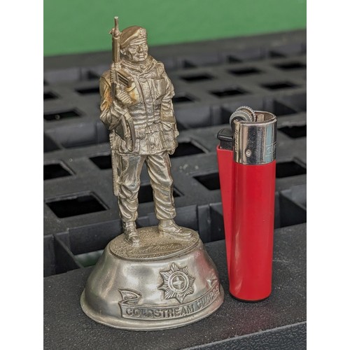 215 - 12 cm tall Chas Stadden pewter Coldstream Guards military  figure