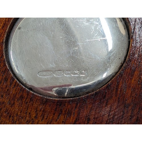 217 - 13.5 cm diameter Broadway & Co Birmingham hallmarked silver champagne/wine coaster
