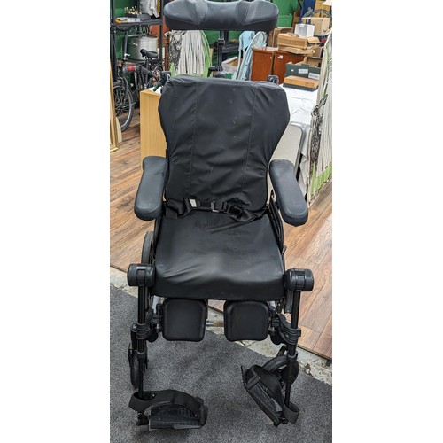 227 - Rea Azalea large reclining push along wheelchair in very good condition and with rain cover